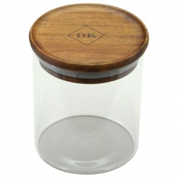 Bocal en verre Kost - Couvercle bois d'Acacia - 450 ml - POINT VIRGULE