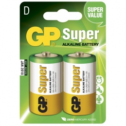 Lot de 2 Piles GP Batterie Super Alcaline 1.5V type C/LR14