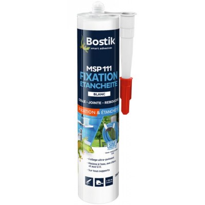 Fixation & étanchéité MS110 - cartouche 290ml - Blanc - BOSTIK