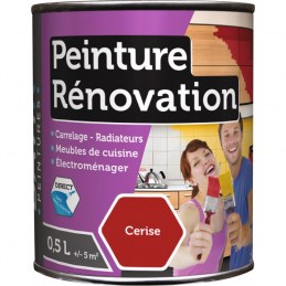 Peinture multi-surfaces - Rénovation - 0.5 L - Cerise - BATIR