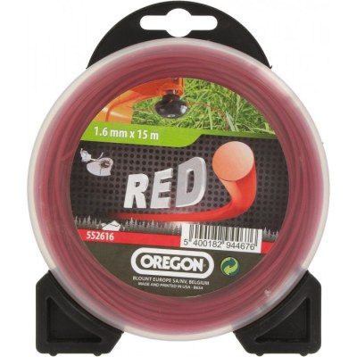 Fil rond pour débrousailleuse - Nylon - RED- 1.6 mm x 15 M - OREGON