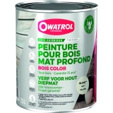 Laque de finition pour bois - Opaque Mate - Solid Color Stain - Blanc - 2.5 L - OWATROL