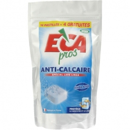 Pastilles anti-calcaire pour lave-linge - 20 pastilles - ECA PROS