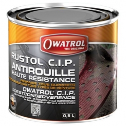 Primaire anticorrosion haute résistance - Rustol CIP - 500 ml - OWATROL