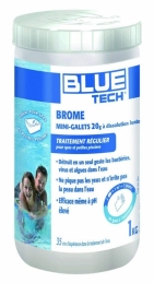 Brome en mini-galets de 20 Grs pour spa et petite piscine - 1 Kg - BLUE TECH