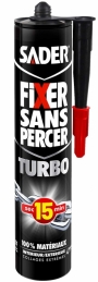 Colle de fixation extra-forte et ultra-rapide - Fixer sans percer - 290 ml - SADER