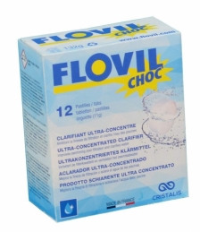 Clarifiant pour filtre ultra-concentré - Flovil Choc - 12 Pastilles - FLOVIL