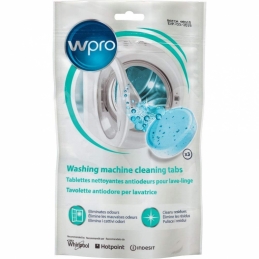 Tablettes nettoyantes anti-odeurs pour lave-linge - 3 tablettes - WPRO