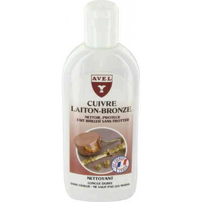 Nettoyant cuivre, laitonet bronze - 250 ml - AVEL