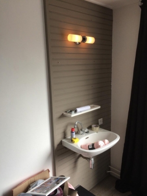 Applique de miroir de salle de bain - Acier et verre - Borgia - RANEX