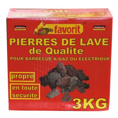 Pierre de lave - 3 Kgs - FAVORIT