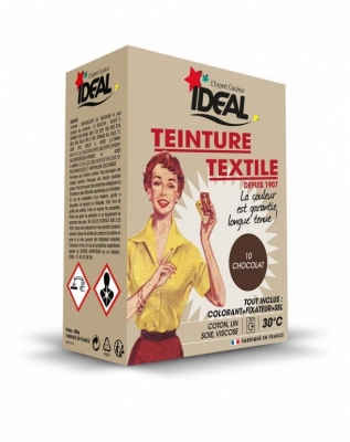 Teinture textile pour machine - Chocolat - 350 Grs - IDEAL
