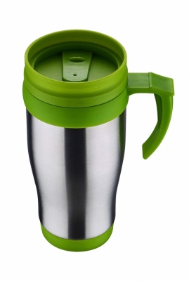 Bouteille café isotherme - Inox - Vert - 400 ml - ISOBEL