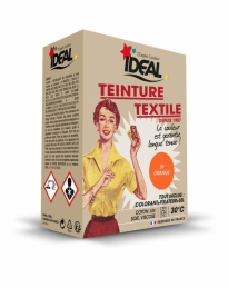 Teinture textile pour machine - Orange - 350 Grs - IDEAL