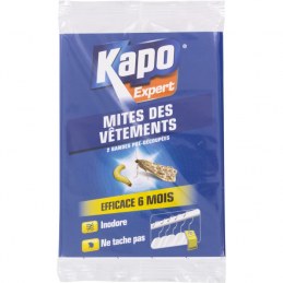 Papier anti-mites imprégné - Mites des vêtements - 2 bandes