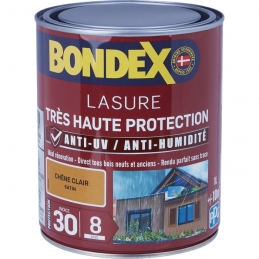 Lasure Très Haute Protection - 1 L - Chêne clair - BONDEX