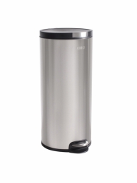 Poubelle cylindrique - finition inox brossé - 30 L - OGO