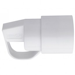 Fiche plastique 2P+T-10/16 A Dhome - Femelle - Blanc - Avec anneau
