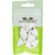 Taquet simple - Ø 5 mm - Blanc - Lot de 12 - STRAUSS