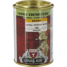 Vernis ébénisterie - Satiné - Incolore - 250 ml - AVEL