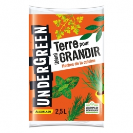 Terreau Herbes de cuisine - Terre pour bien grandir - 2.5 L - UNDERGREEN