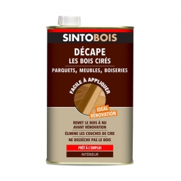 Décapant bois cirés - Facile à appliquer - 1 L - SINTO