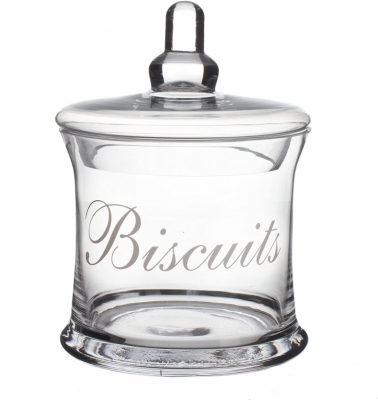 Bonbonnière à biscuits - Verre - 19 cm