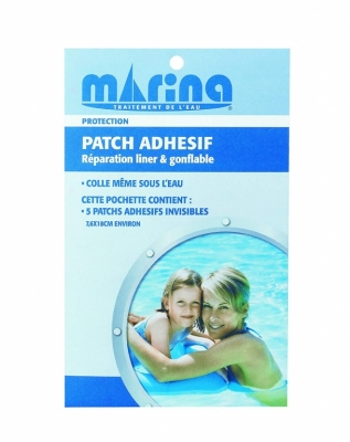 Patch adhésif pour réparation liner et piscine gonflable - MARINA