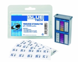 Trousse d'analyse Chlore et PH - Pastilles - BLUE TECH