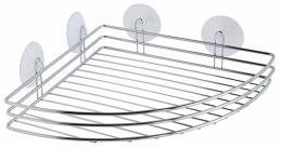 Étagère d'angle en métal chrome - Ventouse - Collection Broadway - GELCO