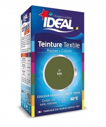 Teinture liquide pour textile - Raviver / Colorer - Kaki - 40 ml - IDEAL