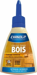  Colle à bois renforcée - Transparent - 125 Grs - CYANOLIT