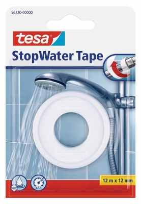 Ruban d'étanchéité P.T.F.E - Téflon - 12 m x 12 mm - StopWater - TESA