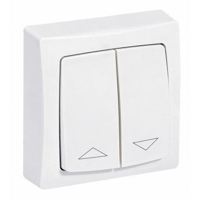 Interrupteur individuel de volets roulants Appareillage Saillie - Blanc - 10 A - LEGRAND