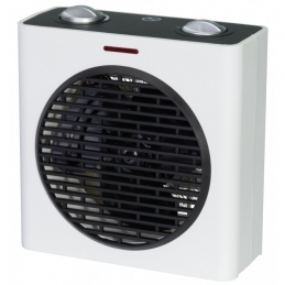 Radiateur soufflant 2000 Watts - Cube - Blanc et Noir - VARMA