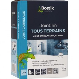 Joint fin en poudre de 1 à 6 mm - Gris - 5 Kgs - BOSTIK