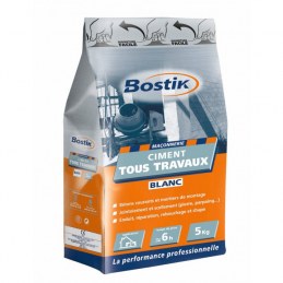 Ciment tous travaux - Blanc - 5 Kg - BOSTIK