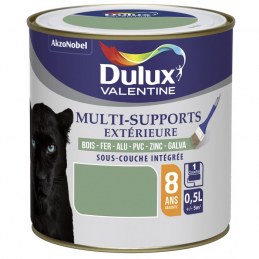 Peinture multi-supports extérieure - Satin - 0.5 L - Vert - DULUX VALENTINE