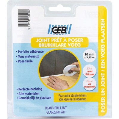 Joint d'étanchéité préformé - Prêt à poser - 10 mm x 3,35 m - GEB