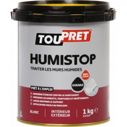Enduit stoppe humidité - Humistop - 1 Kg - TOUPRET
