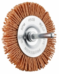 Brosse abrasive circulaire - Rouge - Nylon - 100 mm - SCID