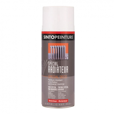 Peinture spécial radiateur - Blanc brillant - 400 ml - SINTO