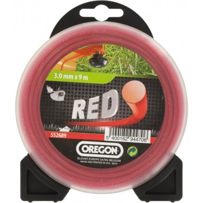 Fil rond pour débrousailleuse - Nylon - RED - 3 mm x 9 M - OREGON