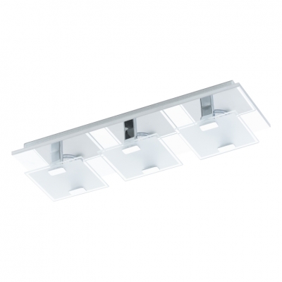 Réglette 33 spots LED - Acier et verre satiné - 405 x 135 x 65 mm - Vicaro - EGLO