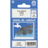 Joint Clapet plein Robinet - 13 x 7 mm - Lot de 6 - GRIPP 