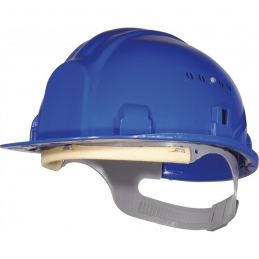 Casque de chantier avec coiffe - Bleu - OUTIBAT