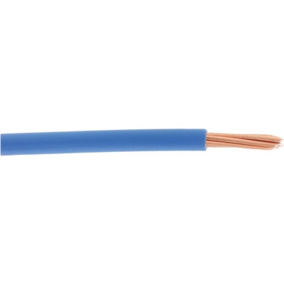 Fil de câblage rigide - H07 V-R 6 mm² - 100 M - Bleu - SERMES