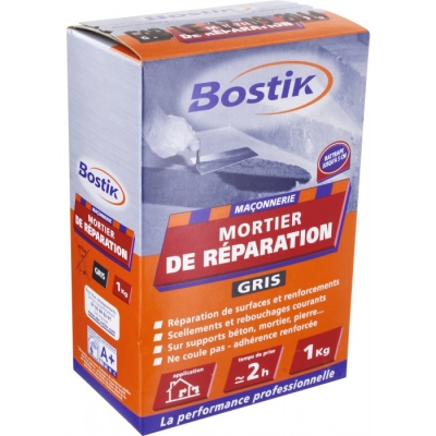 Mortier de réparation toutes surfaces - 1 Kg - BOSTIK