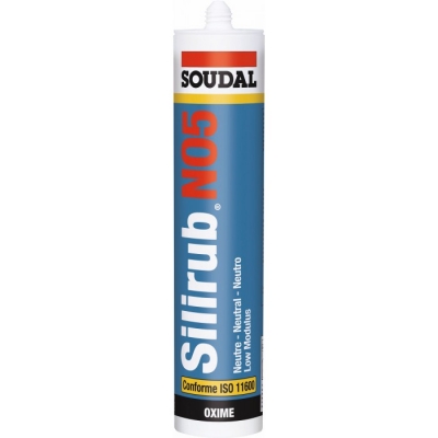 Mastic universel silicone - SILIRUB N05 - 310 ml - SOUDAL