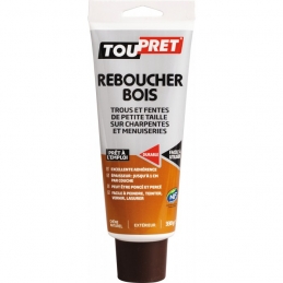 Enduit de rebouchage - Reboucher Bois - Trous et fentes - 330 Grs - TOUPRET